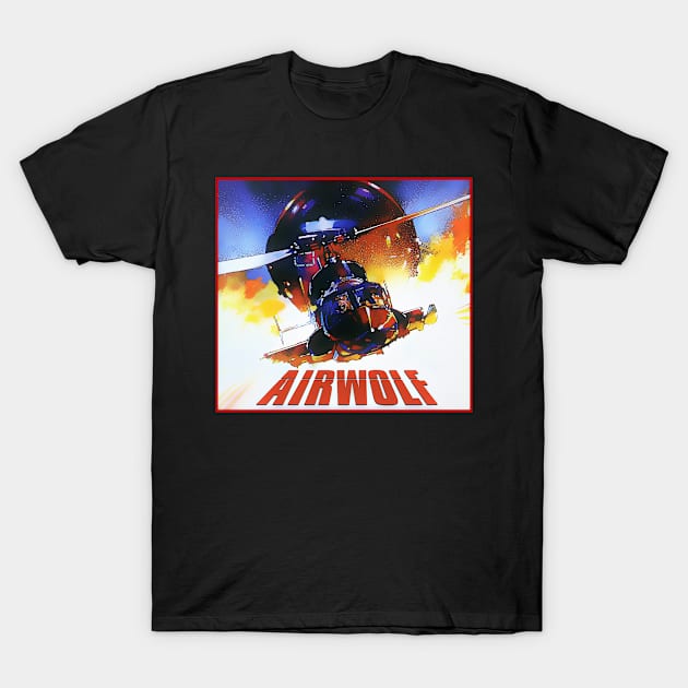 AirWolf action graphic T-Shirt by SciFi_Kaiju_Guy